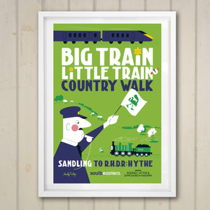 Big Train Little Train Print