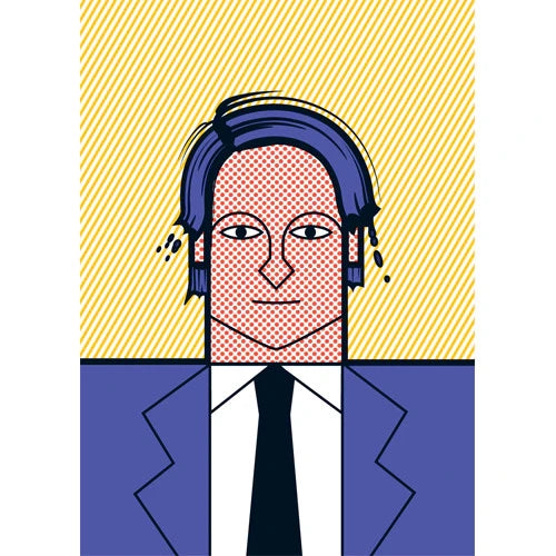 Roy Lichtenstein Portrait Print