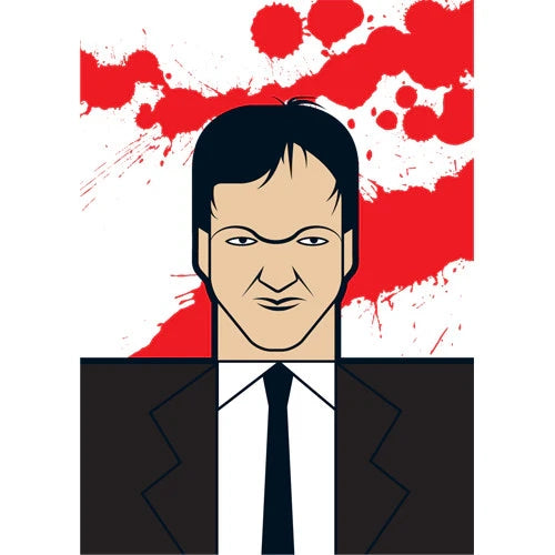 Quentin Tarantino Portrait Print