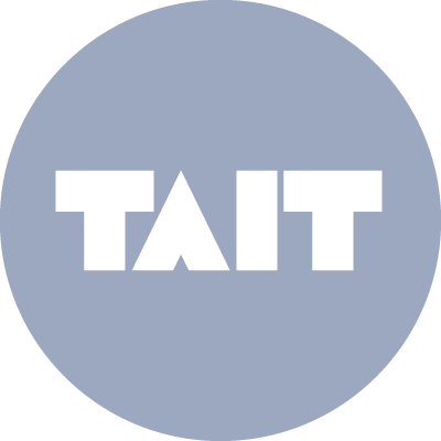 Tait logo – supplier of bespoke illustrated products for events and venues