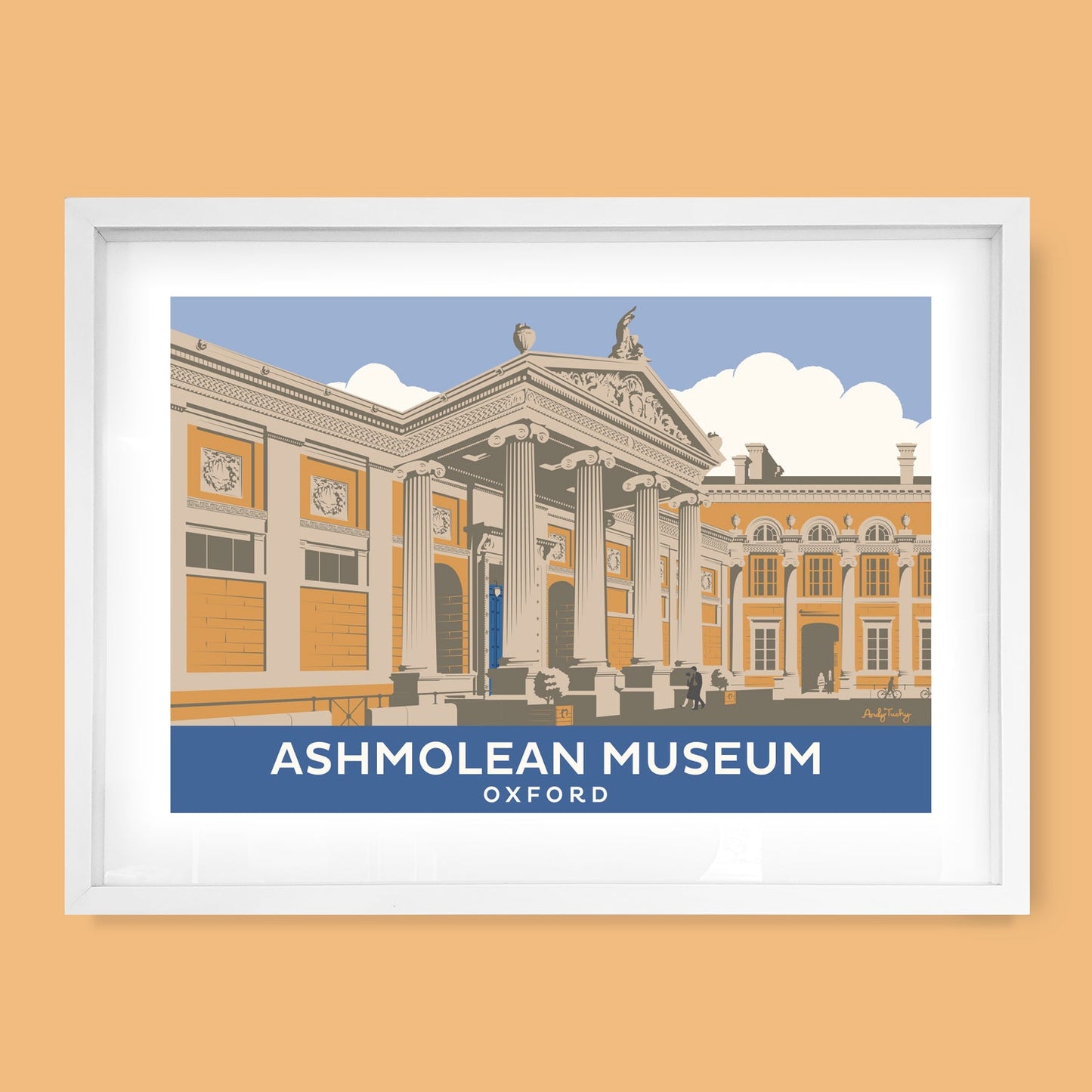 Ashmolean Museum, Oxfordshire Print by Andy Tuohy | Andy Tuohy Design Ltd