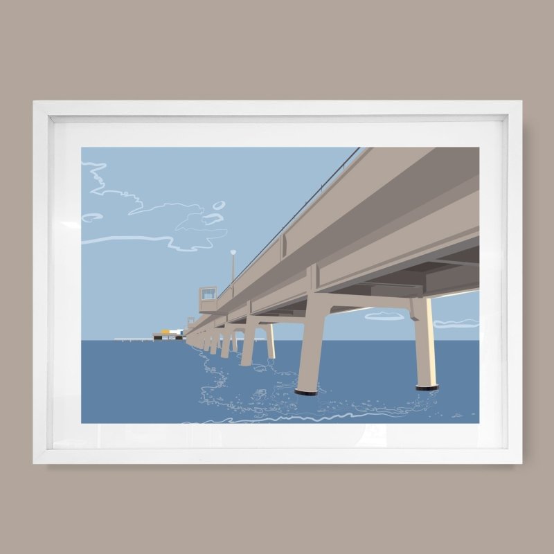 Deal Pier, Kent Print by Andy Tuohy | Andy Tuohy Design Ltd