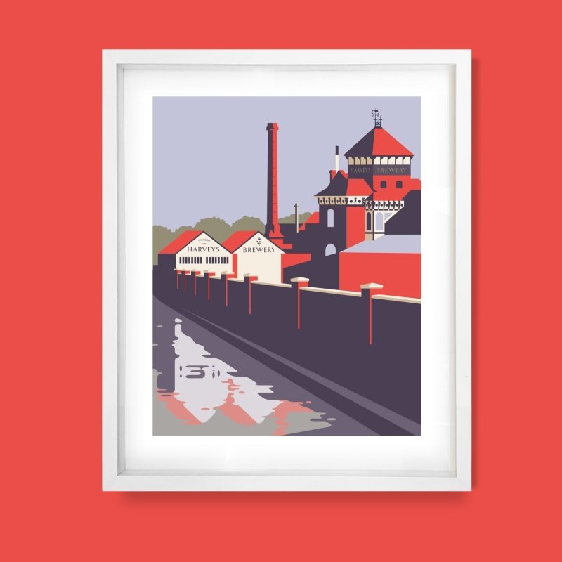 Harveys Brewery, East Sussex Print by Andy Tuohy | Andy Tuohy Design Ltd