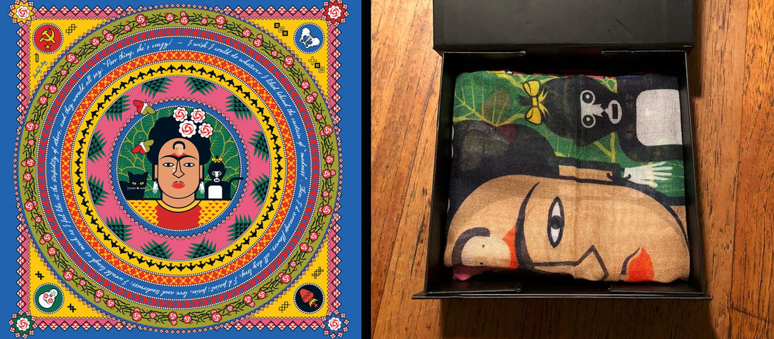 Great Modern Artists Kahlo Scarf - Andy Tuohy Design Ltd