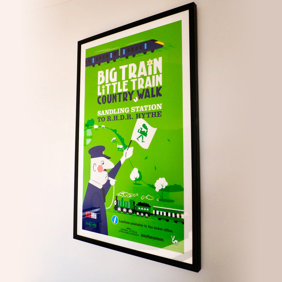 Big Train Little Train Print