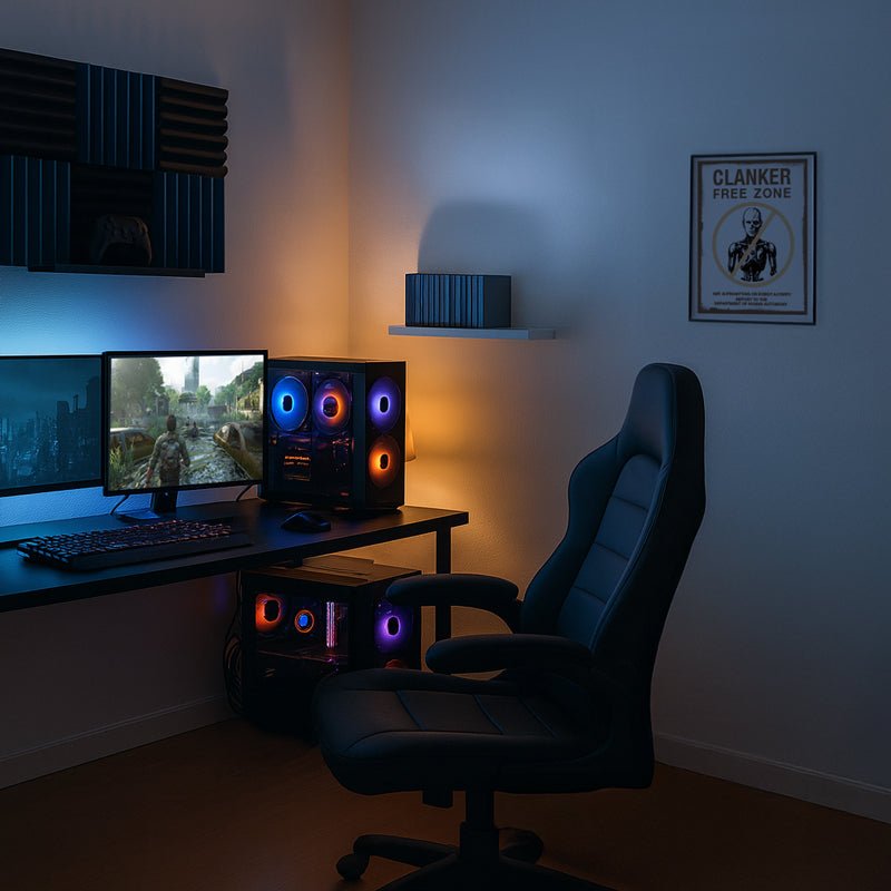 CLANKER FREE ZONE | Halloween Printable Sign | Instant Download by Andy Tuohy Design Ltd | Andy Tuohy Design Ltd