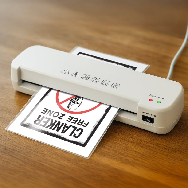 CLANKER FREE ZONE | Halloween Printable Sign | Instant Download by Andy Tuohy Design Ltd | Andy Tuohy Design Ltd