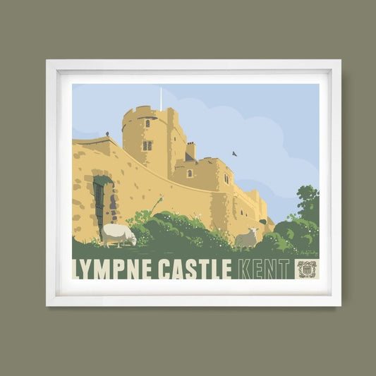Lympne Castle Kent | Limited Edition Art Print by Andy Tuohy by Andy Tuohy | Andy Tuohy Design Ltd