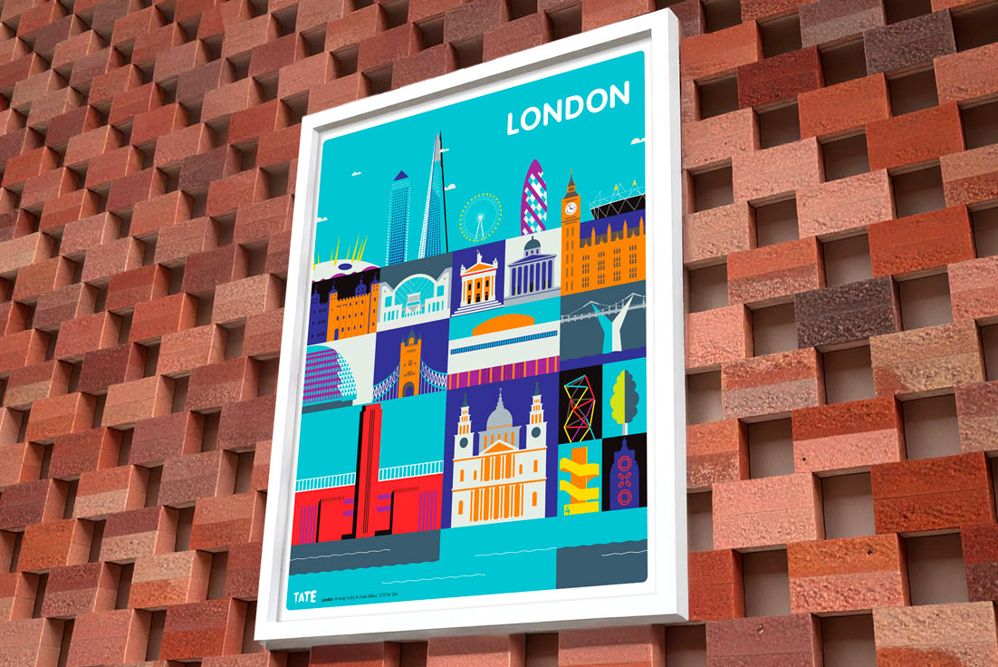 Tate Liverpool poster and giftware by Andy Tuohy in the Tate shop.