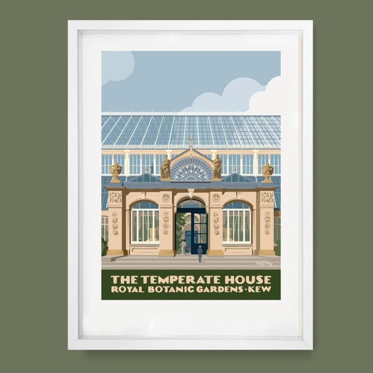 Temperate House, Kew Gardens Poster | Limited Edition Art Print by Andy Tuohy by Andy Tuohy | Andy Tuohy Design Ltd