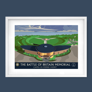 Battle of Britain Memorial Print, Capel-le-Ferne, Kent