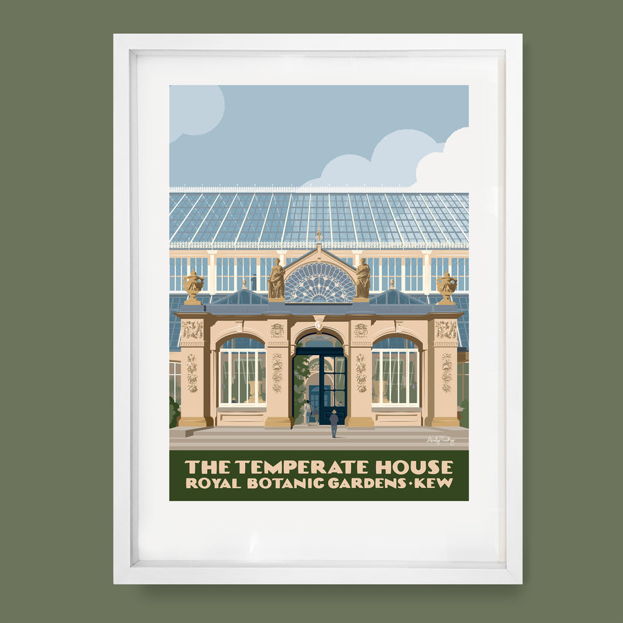Temperate House, Kew Gardens, London Print