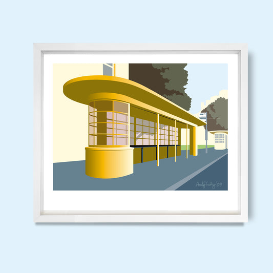 Old Steine Bus Shelter, Brighton, East Sussex Print