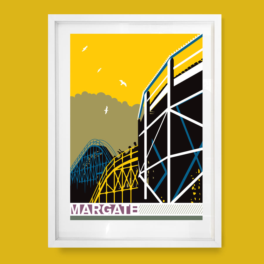 Scenic Railway, Rollercoaster, Margate, Print