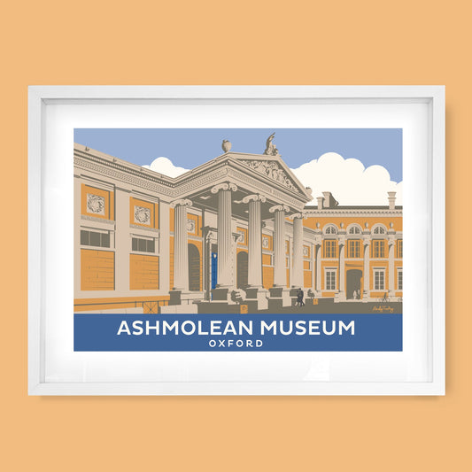Ashmolean Museum, Oxfordshire Print by Andy Tuohy | Andy Tuohy Design Ltd