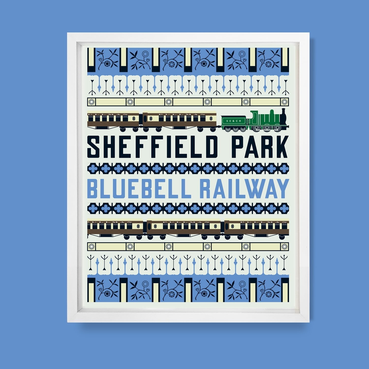 Bluebell Railway, East Sussex Print by Andy Tuohy | Andy Tuohy Design Ltd