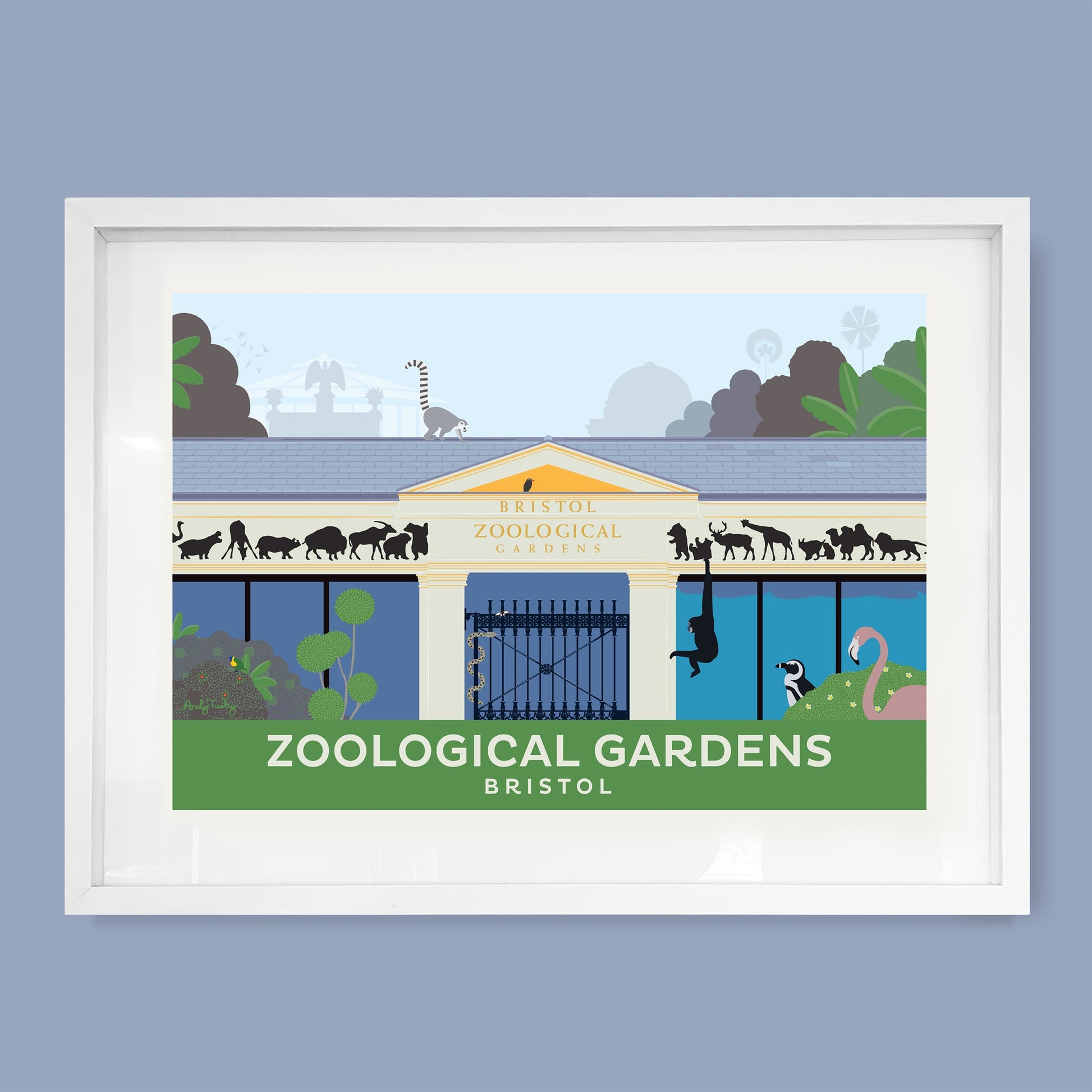 Bristol Zoo Print by Andy Tuohy | Andy Tuohy Design Ltd