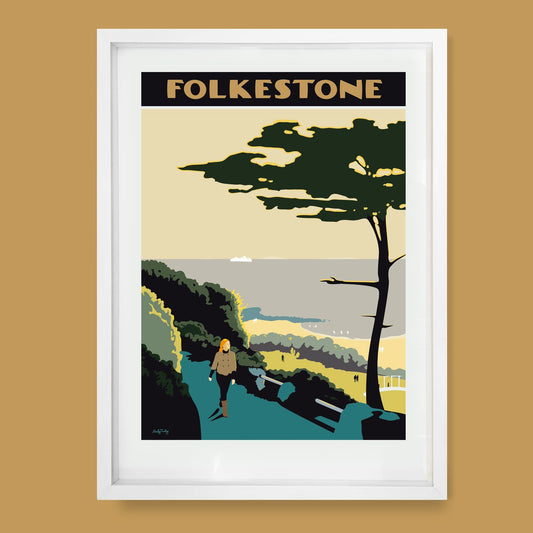 Coastal Park, Folkestone | Limited Edition Art Print by Andy Tuohy by Andy Tuohy | Andy Tuohy Design Ltd