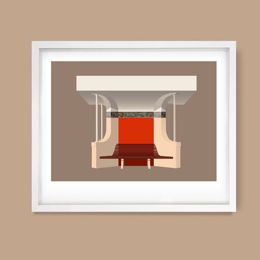 Hastings Shelter, East Sussex Print by Andy Tuohy | Andy Tuohy Design Ltd