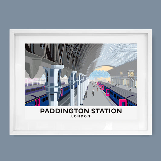 Paddington Station | Limited Edition British Railway Art Print by Andy Tuohy by Andy Tuohy | Andy Tuohy Design Ltd