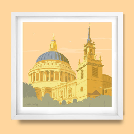 St.Pauls Cathedral Print by Andy Tuohy | Andy Tuohy Design Ltd